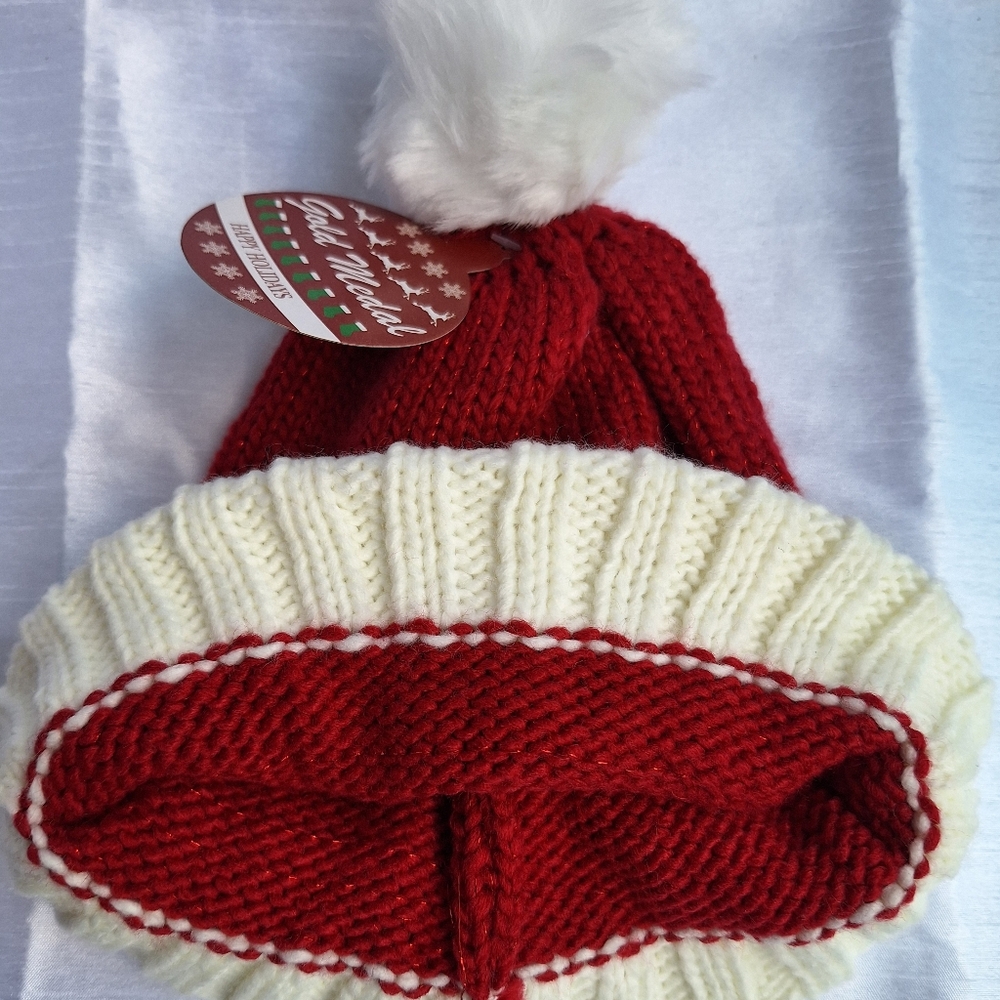 Christmas Hat. Belt Pattern. Multi Color. - Picture 3 of 3
